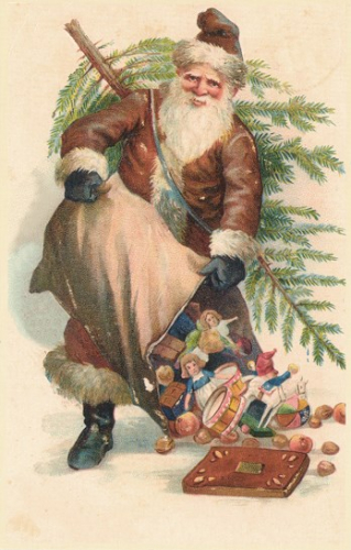 Weihnachtsmannkarte S009