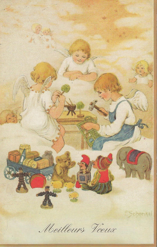 Weihnachtskarte F17 (french text)