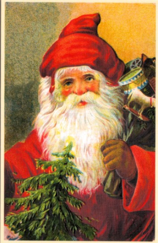 Weihnachtsmannkarte S008