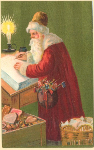 Weihnachtsmannkarte S007