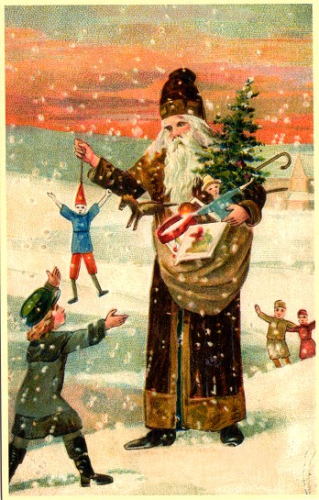 Weihnachtsmannkarte S012