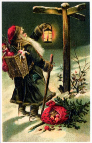 Weihnachtsmannkarte S011