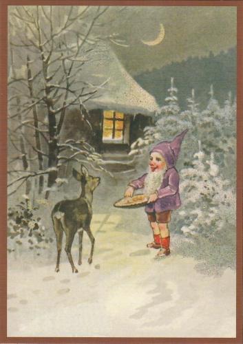 Postkarte Sortiment Weihnachten beglittert 6Wg169