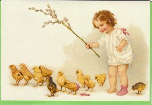 Karte mit Umschlag beglittert Ug207