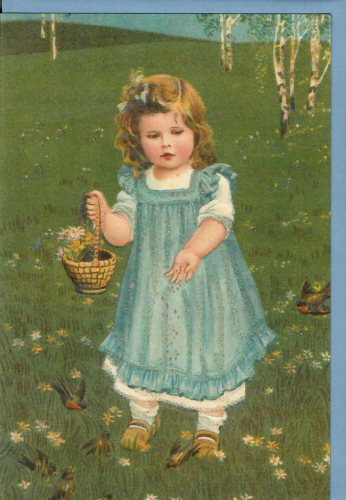 Karte mit Umschlag beglittert Ug199