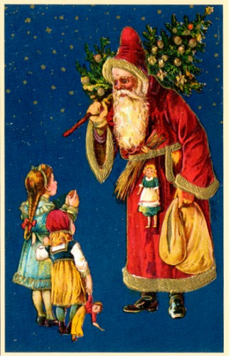 Weihnachtsmannkarte S010