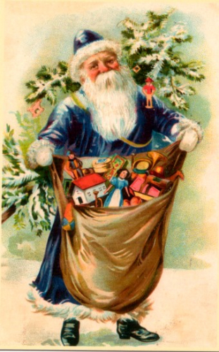 Weihnachtsmannkarte S015