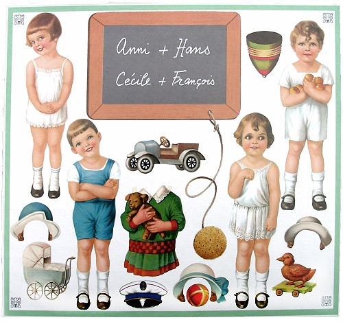 Ausschneidebogen Anni und Hans