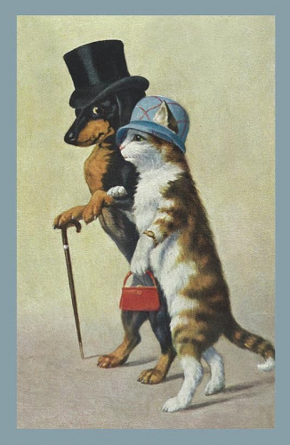 Vermenschlichte Tierkarte V080