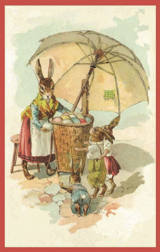 Vermenschlichte Tierkarte  V029