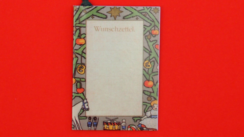 Weihnachtsanhänger Wunschzettel