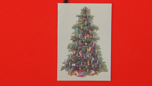 Weihnachtsanhänger nostalgischer Weihnachtsbaum