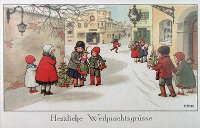 Weihnachtskarte F6 (French text)
