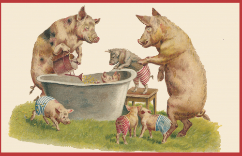 Vermenschlichte Tierkarte V140