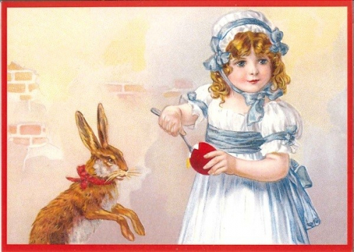 Glückwunschpostkarte beglittert 6Gg023