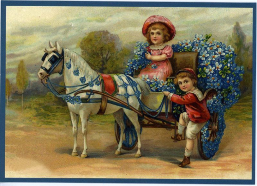 Glückwunschpostkarte beglittert 6Gg027