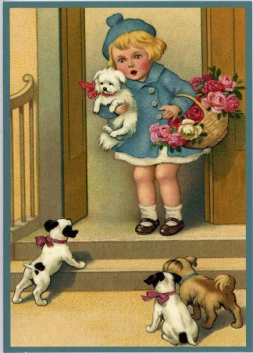 Glückwunschpostkarte beglittert 6Gg001