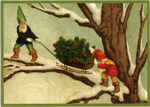 Postkarte Sortiment Weihnachten beglittert 6Wg019