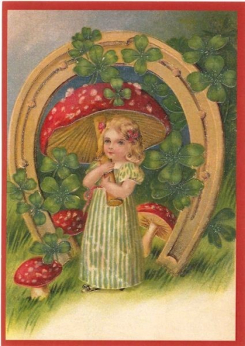 Postkarte Sortiment Weihnachten beglittert 6Wg060