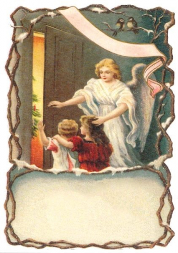 Postkarte Sortiment Weihnachten beglittert 6Wg053