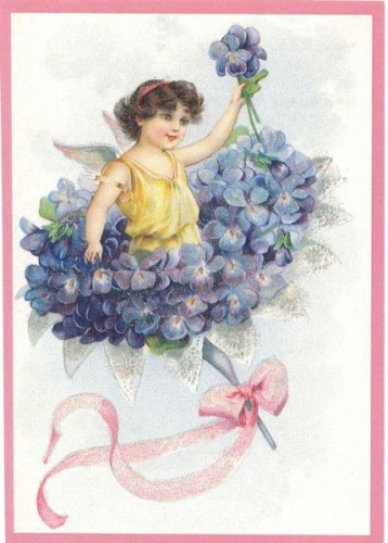 Glückwunschpostkarte beglittert 6Gg037