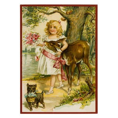 Glückwunschpostkarte beglittert 6Gg005