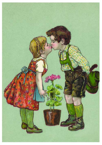 Postkarte Sortiment Glückwunsch geprägt  6Gp011