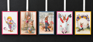 Geschenkanhänger A5 - Ostern 5 Motive 8 Motive je 15 Stück Verpackungseinheit (VE) 120 Stk Mindestabnahme 1 VE